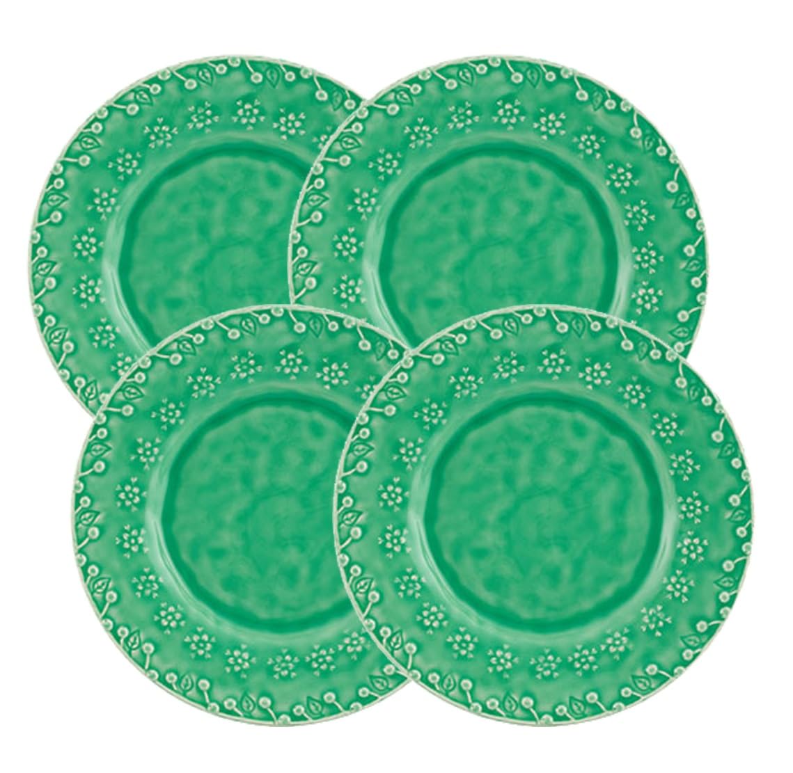 Assiettes Bordallo Pinheiro Flora pour des déjeuners de jardin élégants en famille