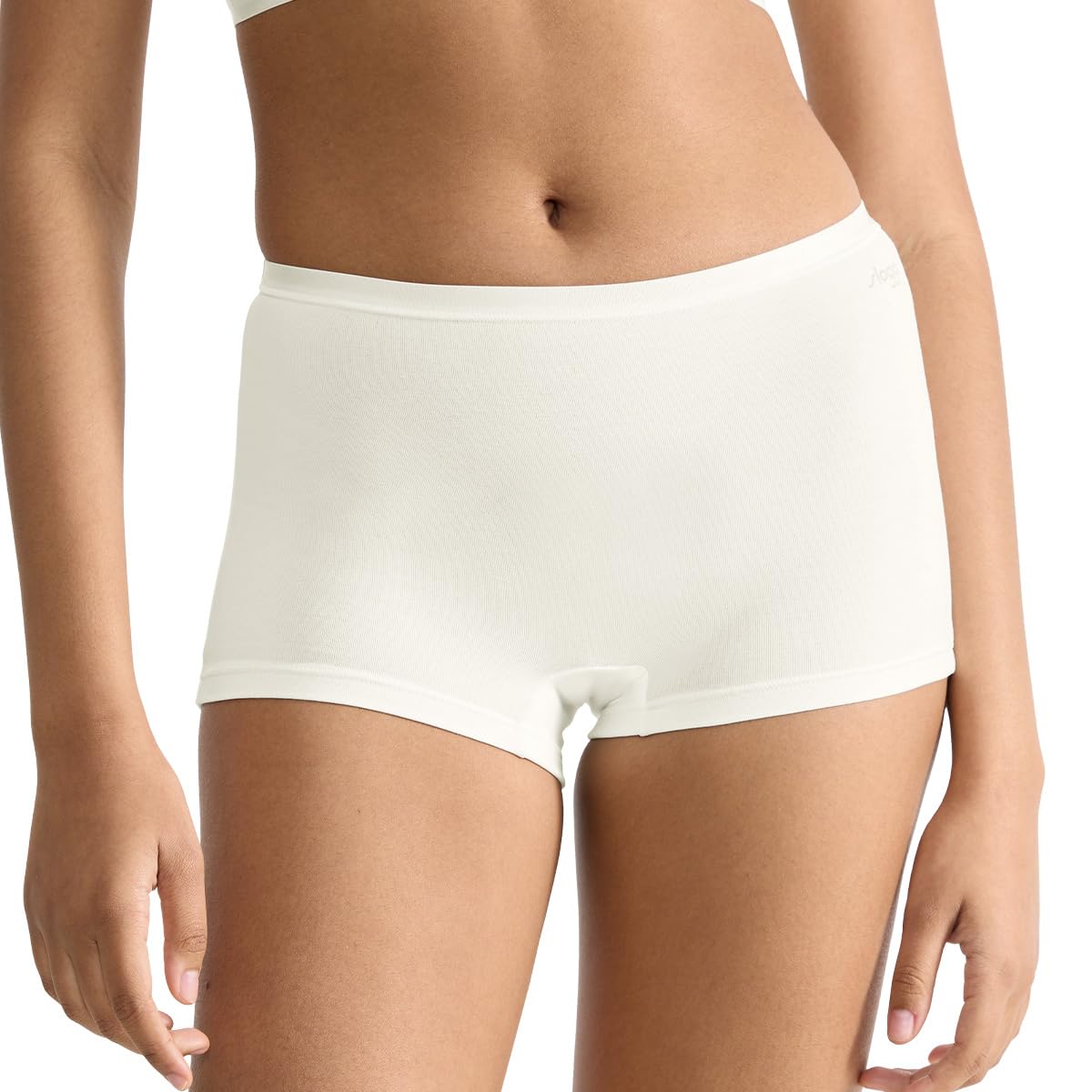 Sloggi - GO Daily Cotton Damen Short Slip – 3er Pack, Hoher Baumwollanteil, Taillenband mit Glanzeffekt, Perfekte Passform