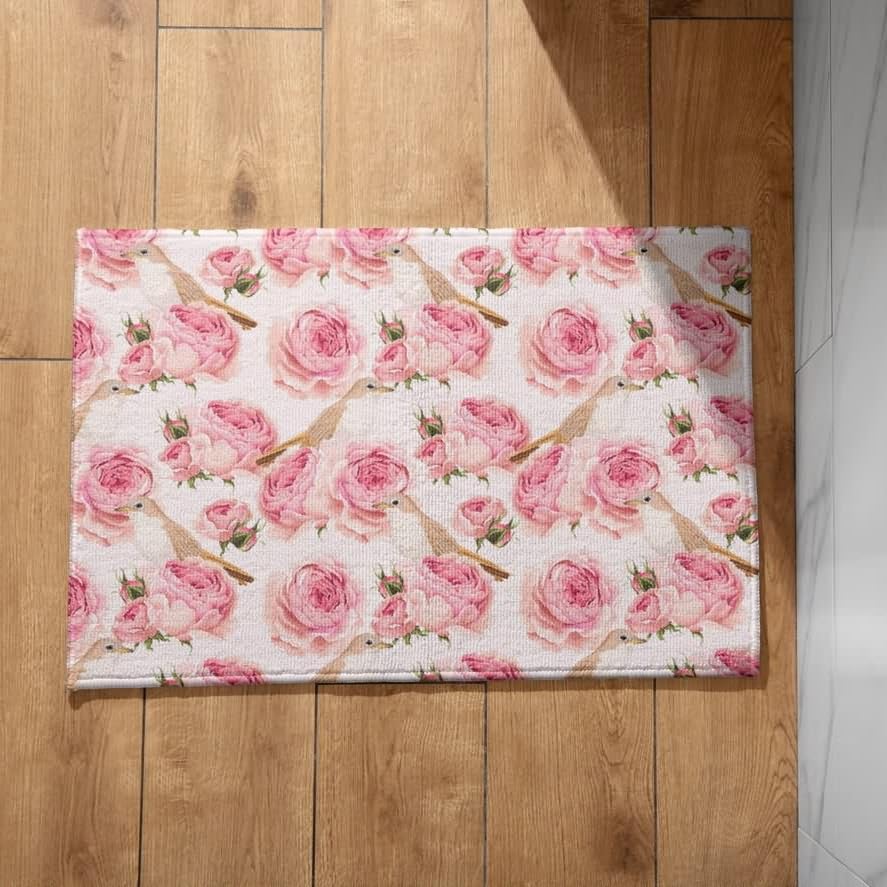 Grand tapis de sol pour entrée extérieure, paillasson fleur 50x80cm anti-salissures