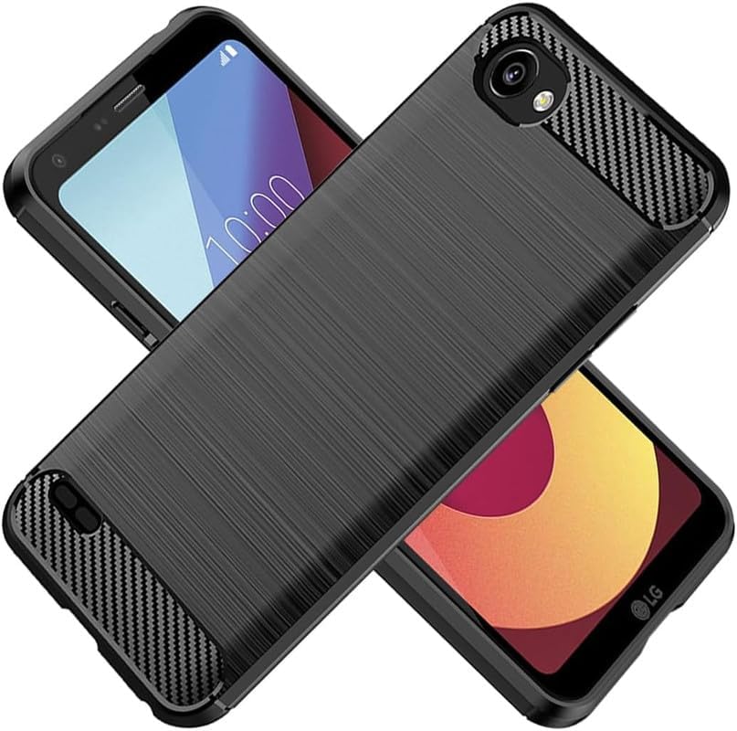 Image of Hybrid Carbon Fiber Back Case for LG Q6, LG Q6 Plus (Black)