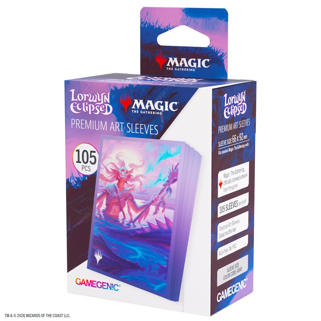 Gamegenic MTG Lorwyn Eclipsed Sleeves Eclipsed Merrow, Game Accessory, Full Color Printed Cases Textured Finish, Multilingual