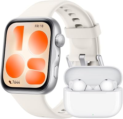HUAWEI Reloj inteligente WATCH FIT 5, pantalla de 1.82 pulgadas, rastreador de fitness de diseño elegante, pago NFC, GPS, detección de caídas, hasta 10 días de duración de la batería, monitor cardíaco