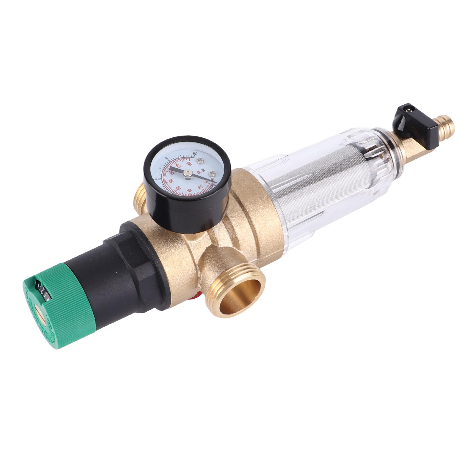 Reduktor wody mosiądz złącze G1 G1/2 z 40 mikronami filtrujący regulator ciśnienia wody do domowych opraw wodnych Premium Safe Safe łatwa do zainstalowania i czyszczenia