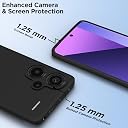 Pikkme Redmi Note 13 Pro Plus 5G Back Cover Camera Protection Shockproof Soft Matte Silicone Back Case for Redmi Note 13 Pro Plus 5G (Black) gallery image