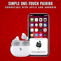 Vista 4 de Beats Studio Buds: Auriculares inalámbricos con cancelación de ruido, color blanco (renovado)