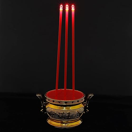 Miniatura 4 de jojofuny Quemador de incienso electrónico chino, soporte de palo de incienso eléctrico chino, quemador de incienso decorativo, budista zen,