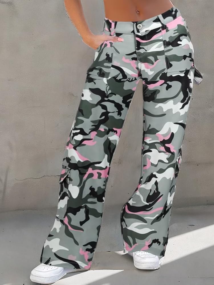 パンツ camo pattern bondage cargo flare pants camo pattern bondage cargo flare pants - メルカリ