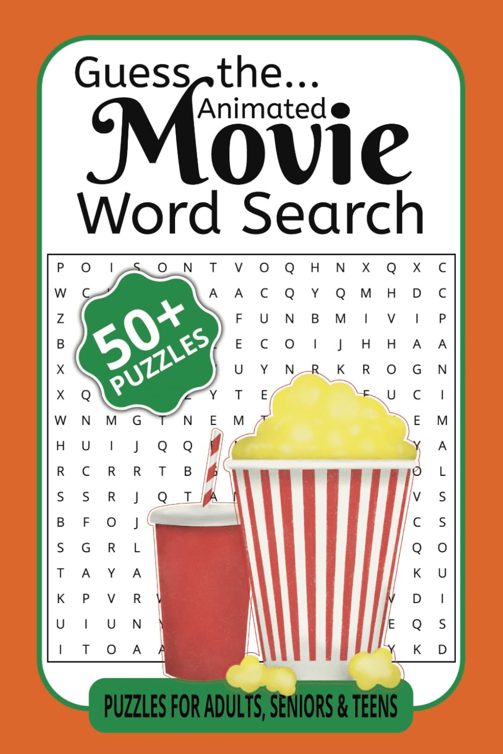 Guess the Animated Movie Word Search: A Fun Animated Word Search Adventure (Guess the Movie: A Word Search Challenge Collection)
