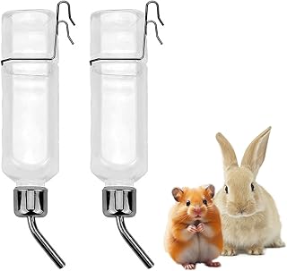 Guinea Pig Water Bottle No Drip Design, 350ml Capacity, for Small Pets Like Rabbits, Ferrets, Chinchillas, Hedgehogs, and ...