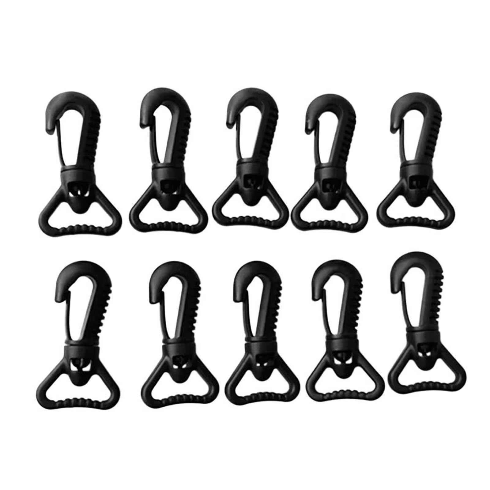 10Pcs Nylon Rotating Hook Clips Diving Bag Hook Clip For Diving Bag Travel Camping Backpacks 25MM Rotating Hook Clip
