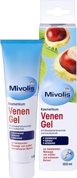 Mivolis dm Vein Gel with Horse Chestnut Extract and Eucalyptus Oil, 100 ml / 3,38 Oz