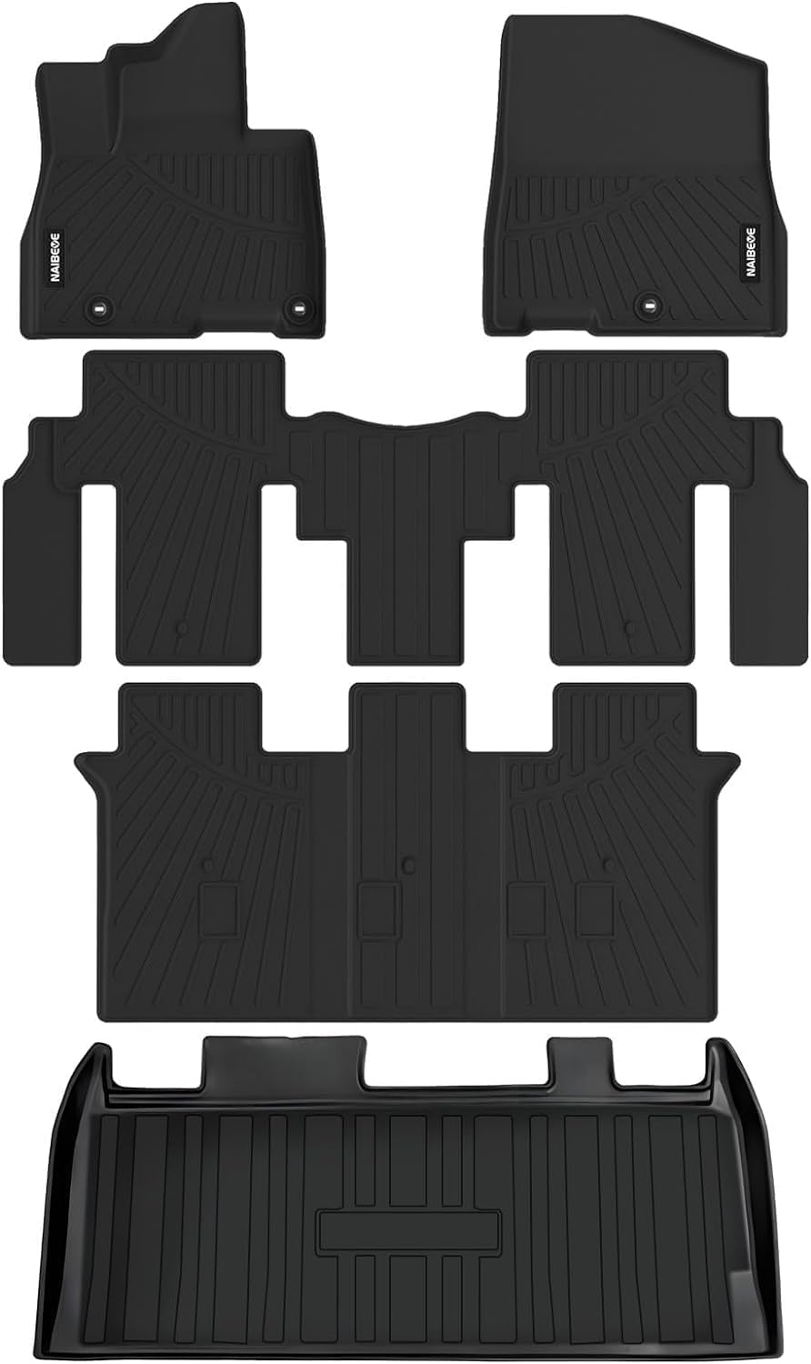 Naibeve Floor Mats for 2022 2023 2024 Kia Carnival 8Seater