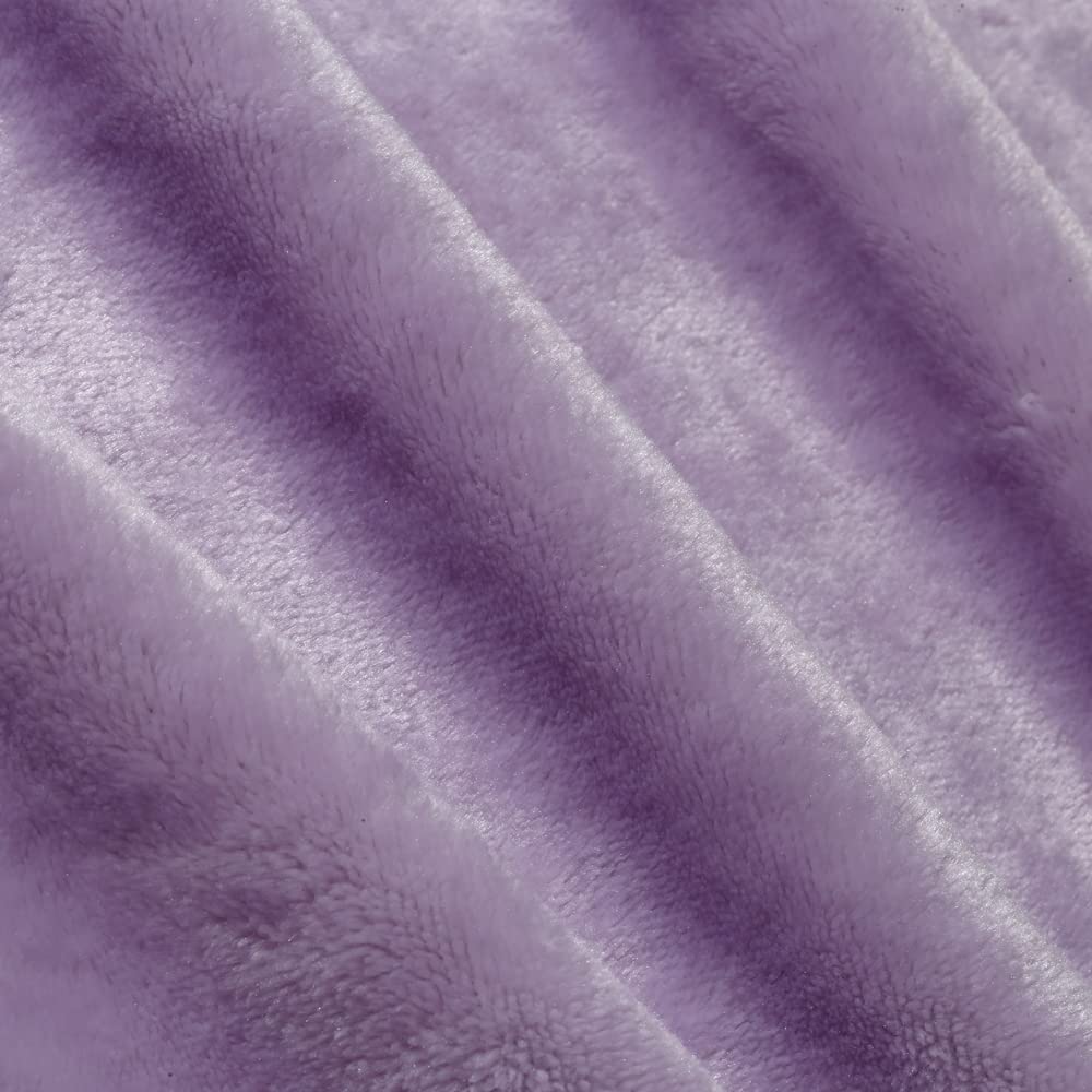 CREVENT, Copertina per bambini in caldo pile, soffice e confortevole, per culla e passeggino, unisex,75cmX100cm (lavanda, motivo con giraffa)