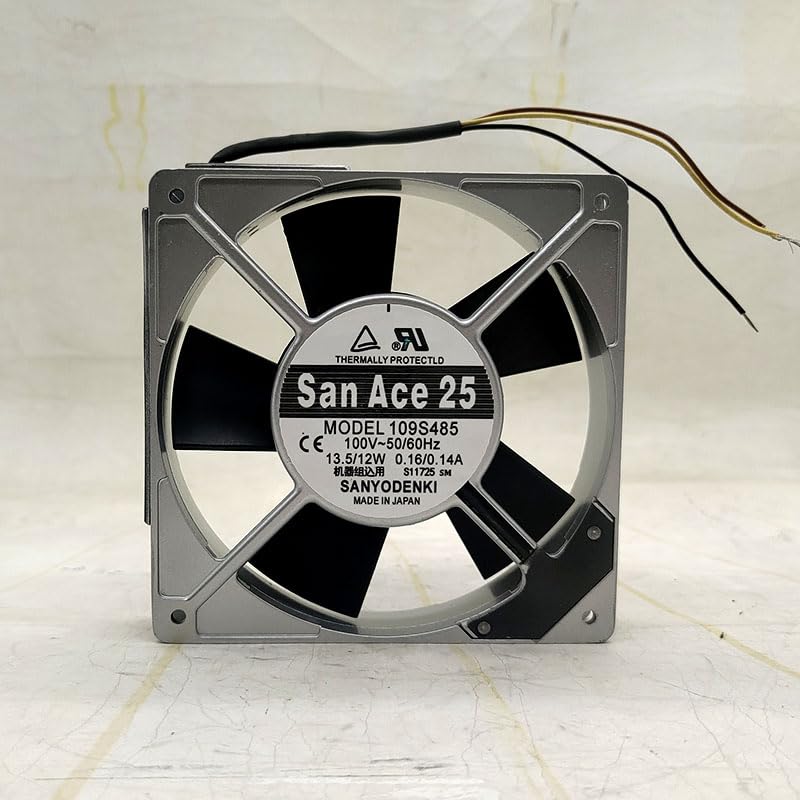 High-Performance 109S485 120mm 100V Aluminum Shell Cooling Fan - 0.16/0.14A, 120x120x25mm