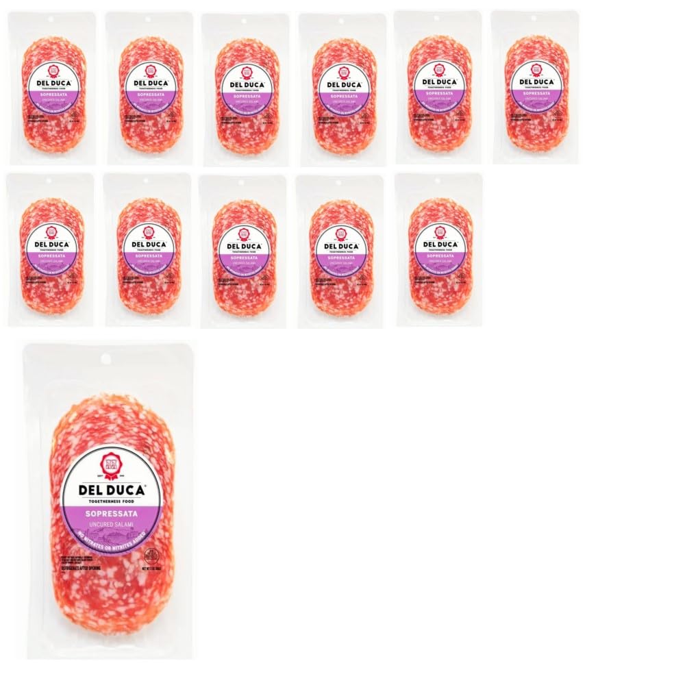 Amazon.com : Del Duca Sweet Sopressata Sliced, 3 oz, 12 Pack