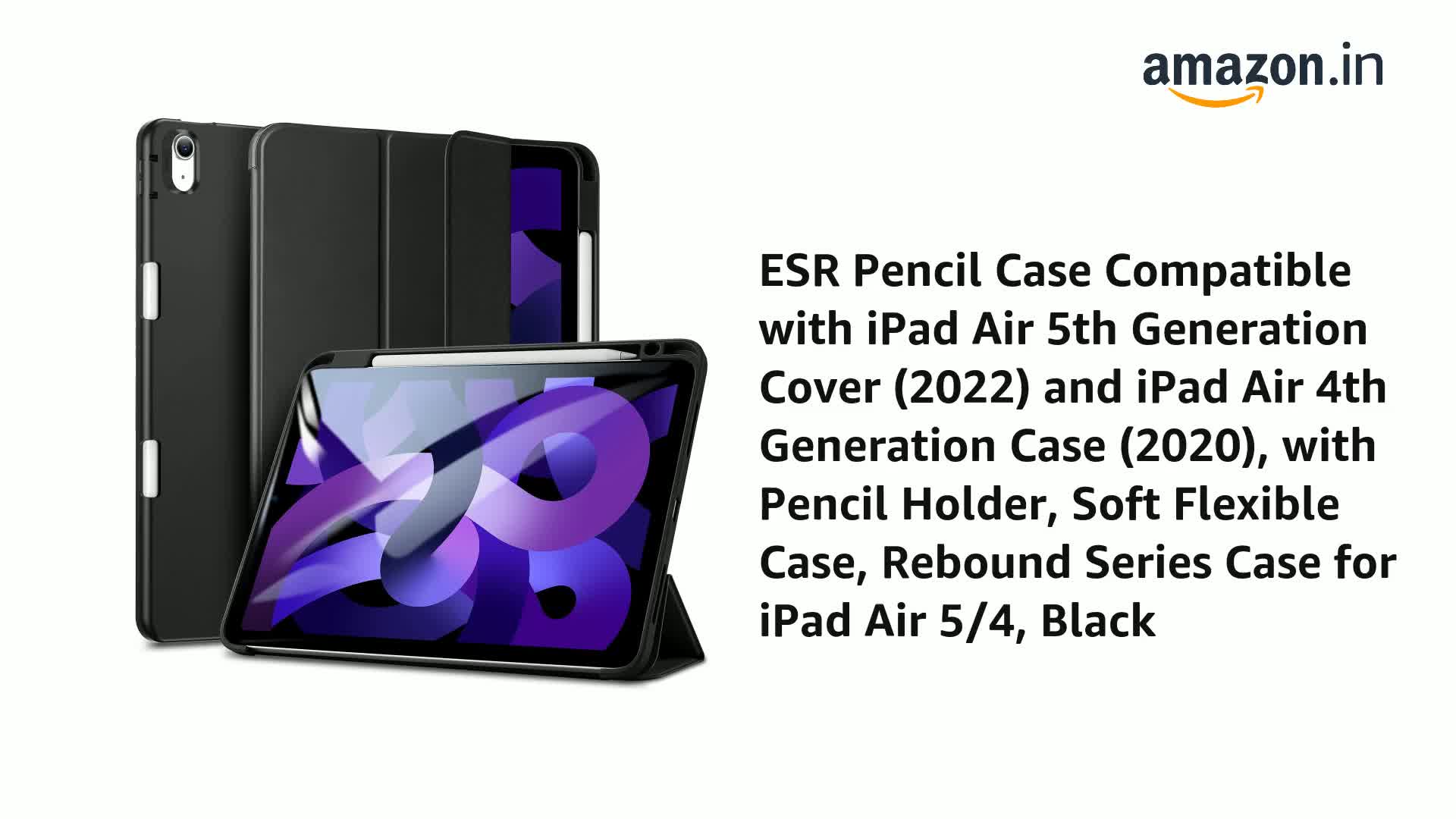 ESR for iPad Air 11 inch Case M3/M2 with Pencil Holder, iPad Air