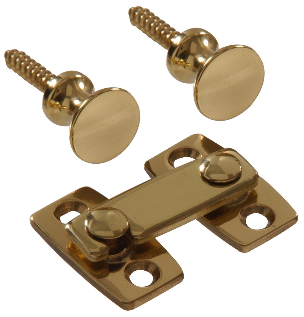 Hillman 852973 Solid Brass Shutter Bar Kit- Bright Brass Finish 1-Pack