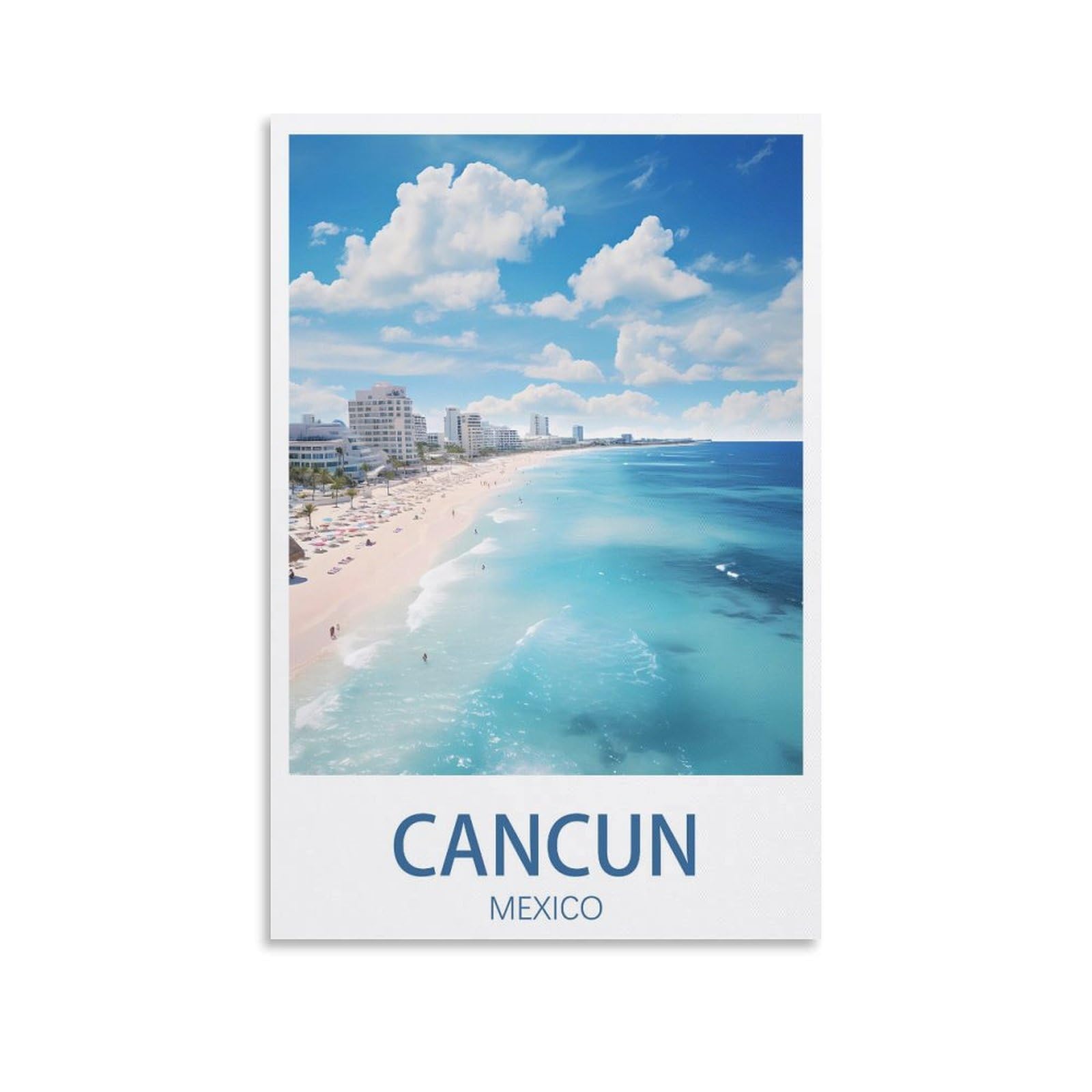 EZMLFA DIY 5D Diamond Painting Kits for Adults,Cancun Mexico DIY Diamond Art Kits Gem Painting Crafts for Home Wall Decor 50x60cm