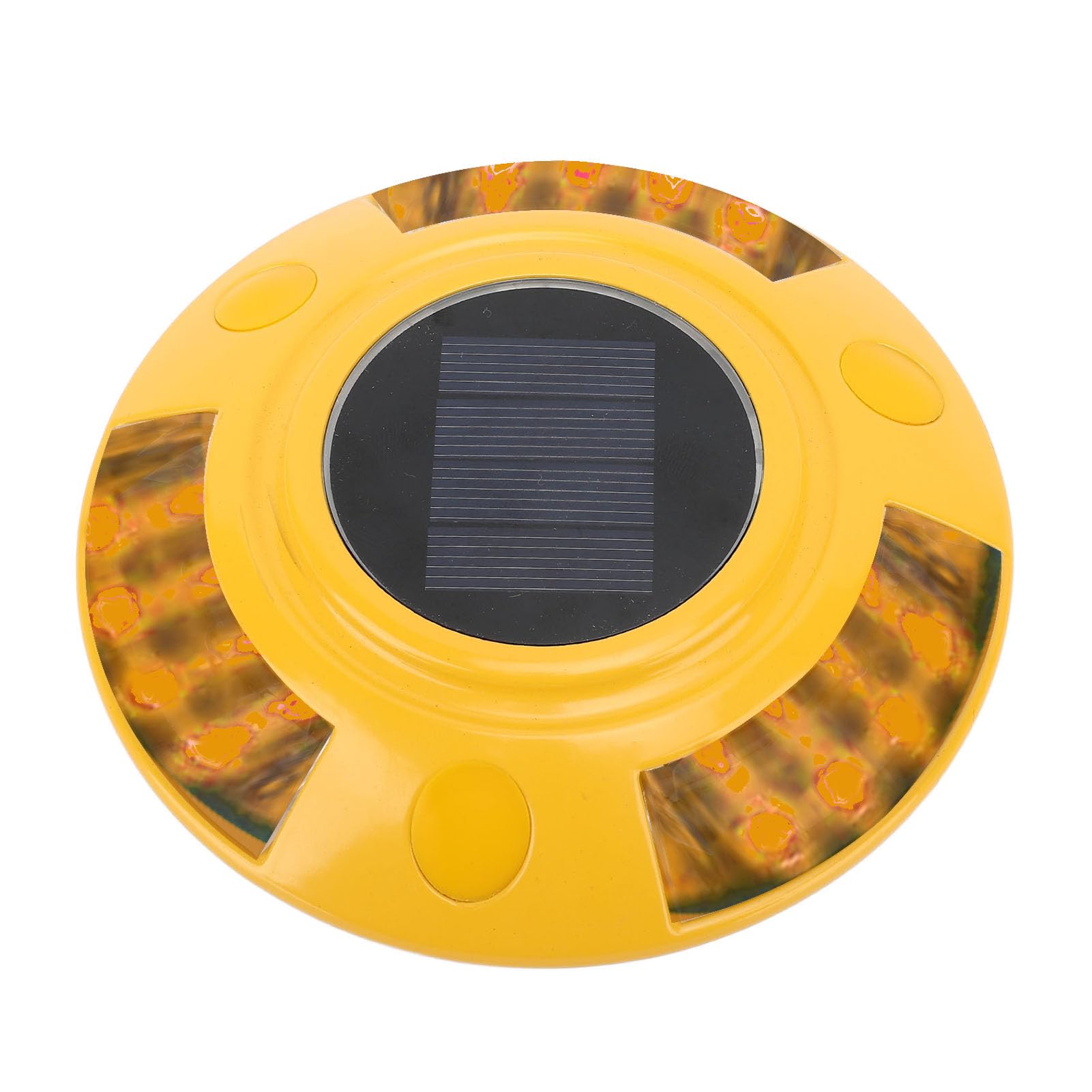Miriam Song Revolutionary Solar Deck Lights,Transform Your Deck with Solar Ground Lights,IP68 Waterproof, Auto On Sensor for Driveway, Pathway, and Sidewalk Safety (Yellow Light)