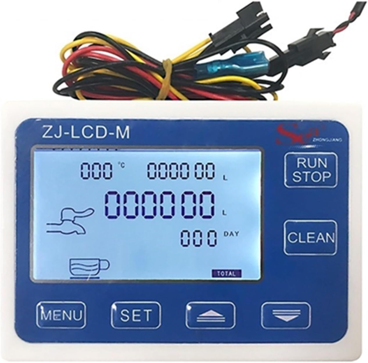 Water Meter, Zj-LCD-M Meter Controller+G1/2" Flow Sensor + Valve +Power Charge for Water Liquid Measurement Or Quantitative