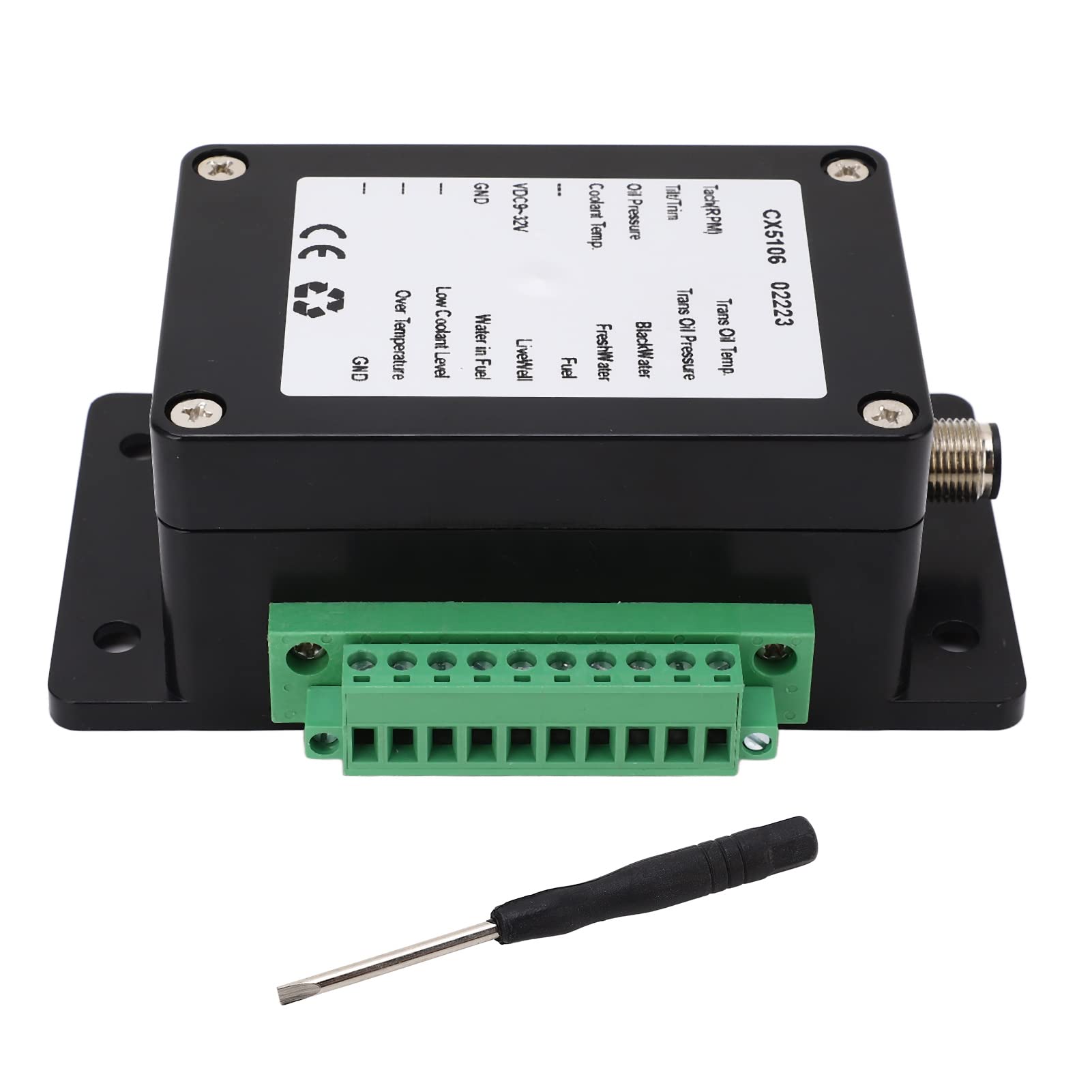 Akozon NMEA 2000 Scatola Convertitore Sensore IP67 Yacht Marino Impermeabile 13 Sensori
