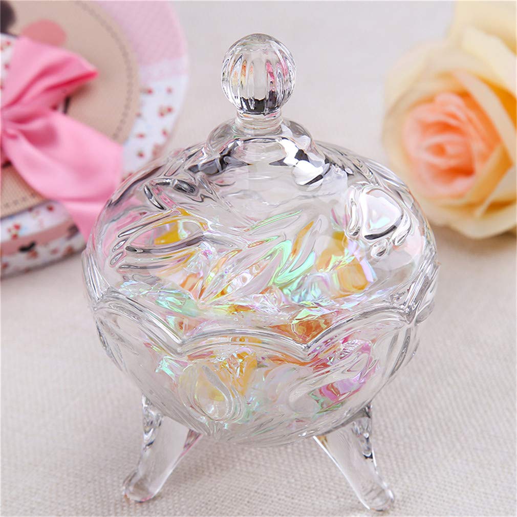 Vasi Di Vetro Per Caramelle - 2 Pezzi Con Coperchio, Decorativi, 0.5L - Foto 10