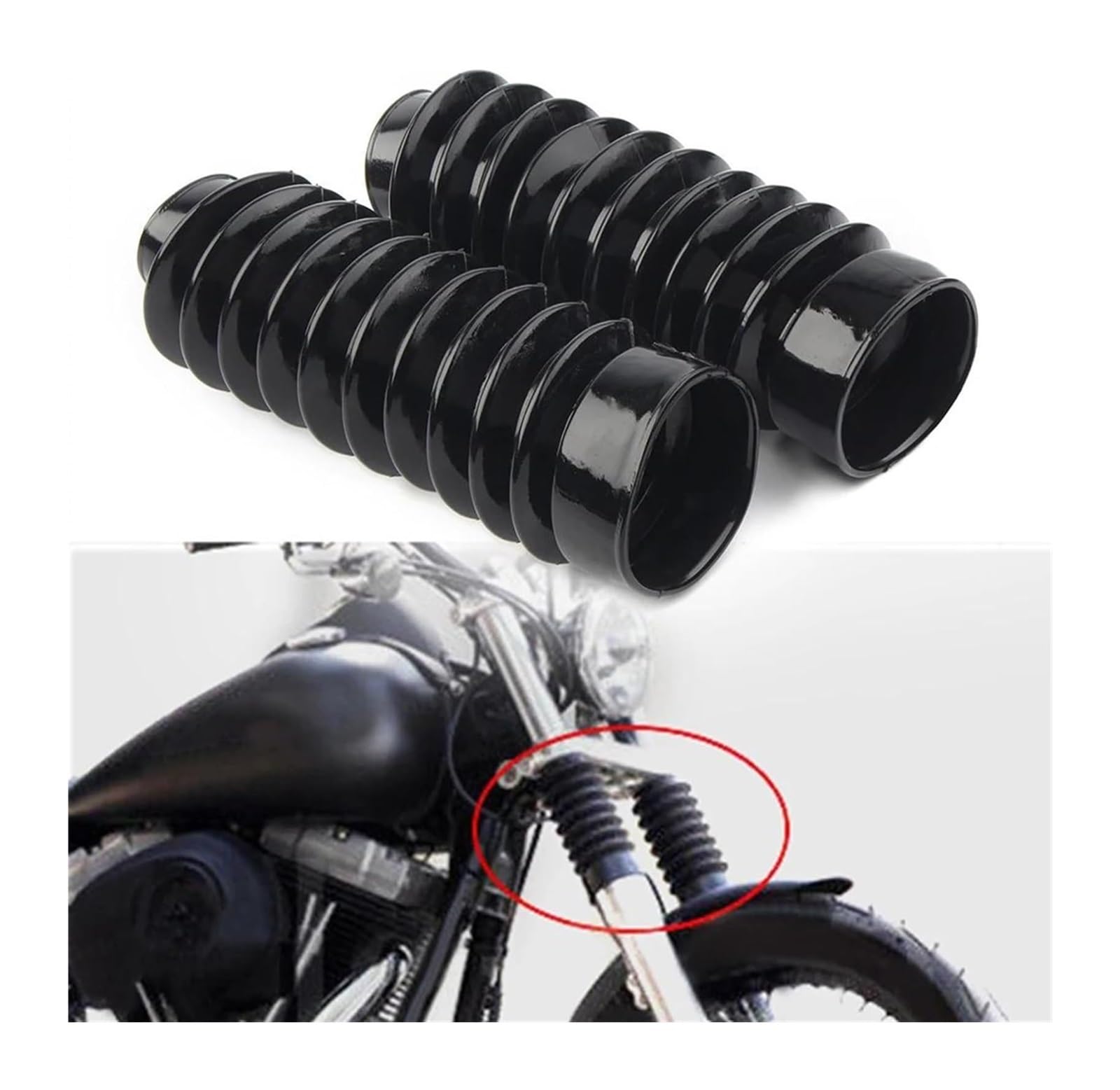 Per H&Arley Per Dyna Per Wide Per Glide EFI FXDWGI 2006 49mm Foro 2 Pz Moto Forcella Anteriore Ghette Gators Boot Ammortizzatore Freno Frizione Moto