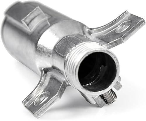 Miniatura 4 de MIOKCALE Conector de remolque redondo de 7 pines para servicio pesado, enchufe de remolque de 7 vías, enchufe para semirremolque