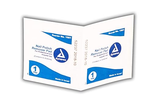 Almohadillas quitaesmalte de uñas, paquete de 100