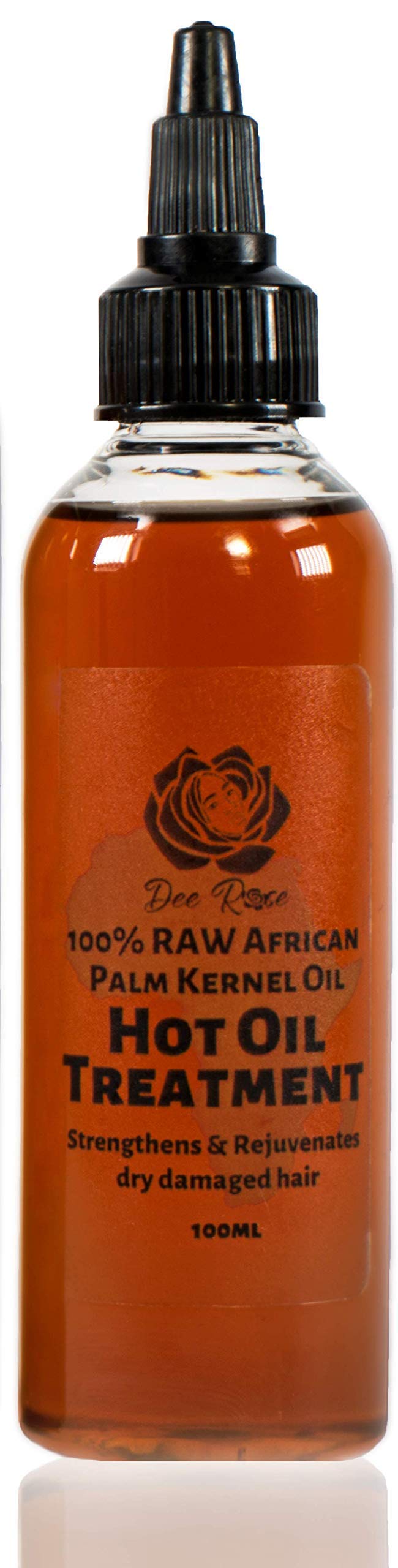 Hot oil Hair Treatment | 100ml/3.6oz | Raw Palm Kernel | Organic Vegan | Handmade | Dee Rose Products
