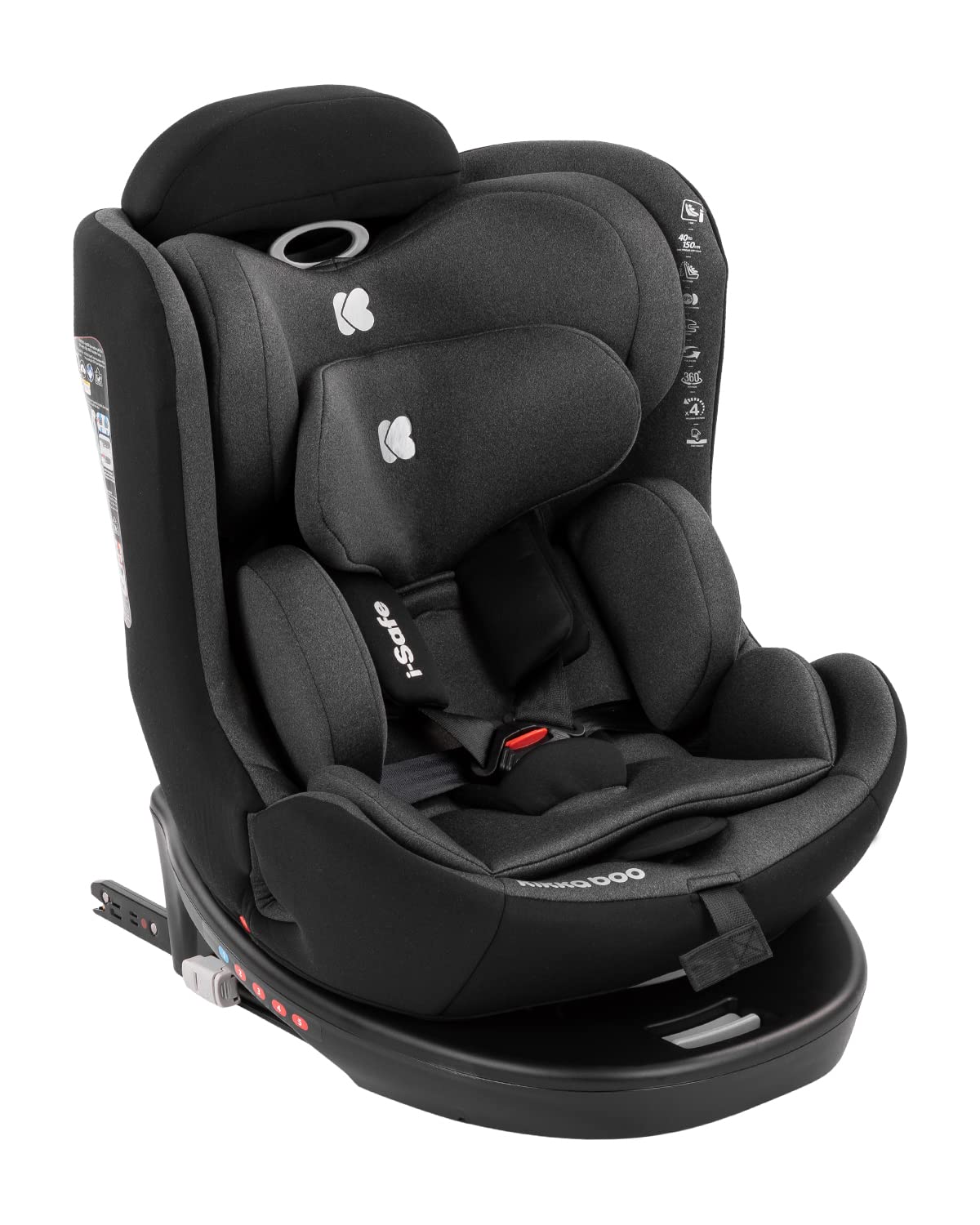 i-Safe i-SIZЕ Autositz, 40-150 cm, Dunkelgrau