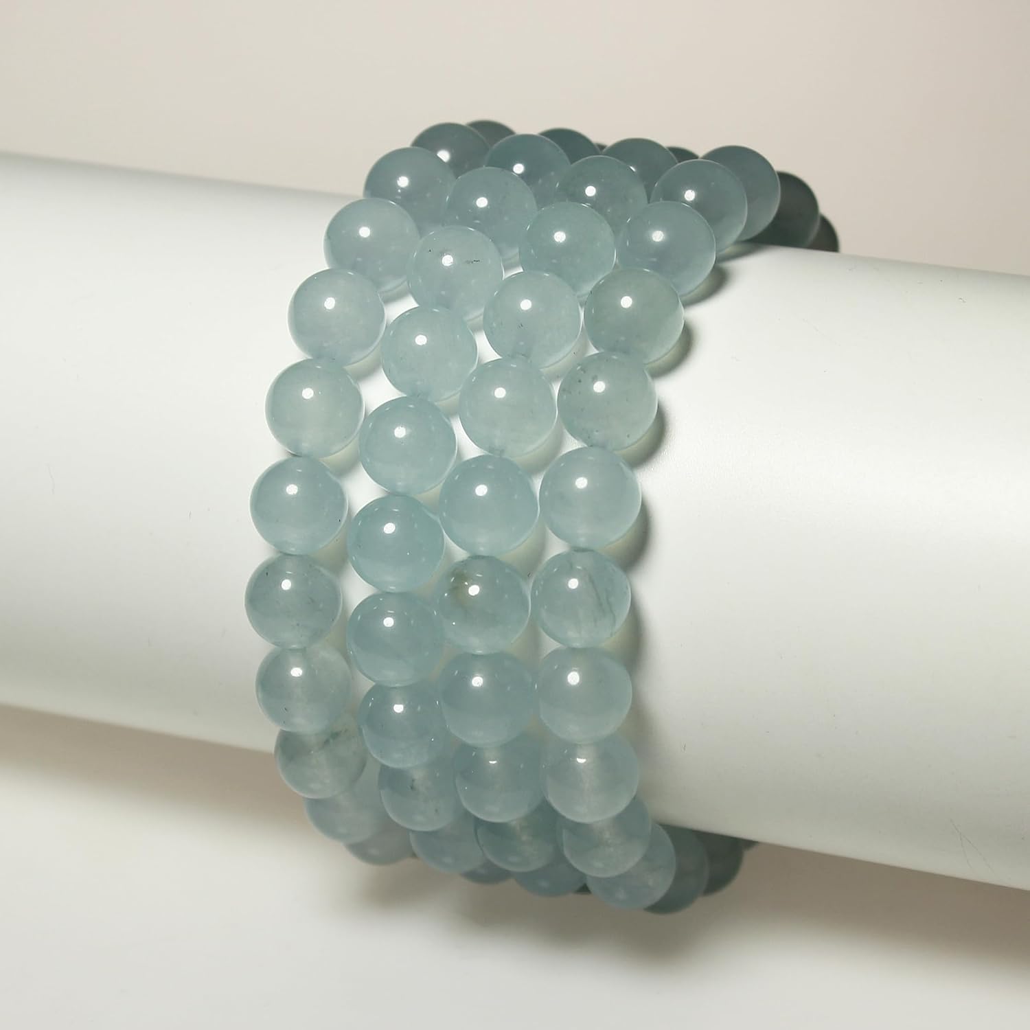 MJDCB Stone Beads 4mm 85pcs Round Grey Blue Jade Loose Gemstone Bead Charms for Jewelry Making Bracelet Necklace Earring Pendant - Image 7