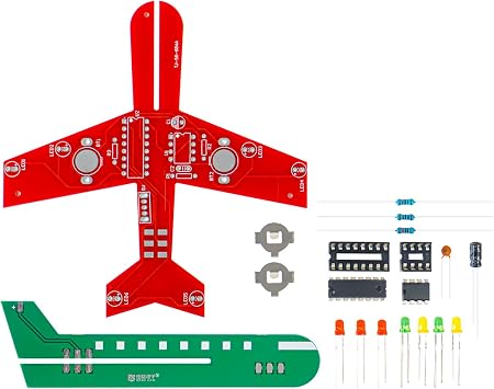 Electronic Science Project With Small Airplane Flash Circuit Kit Technology And Engineering Courses To Students Apply