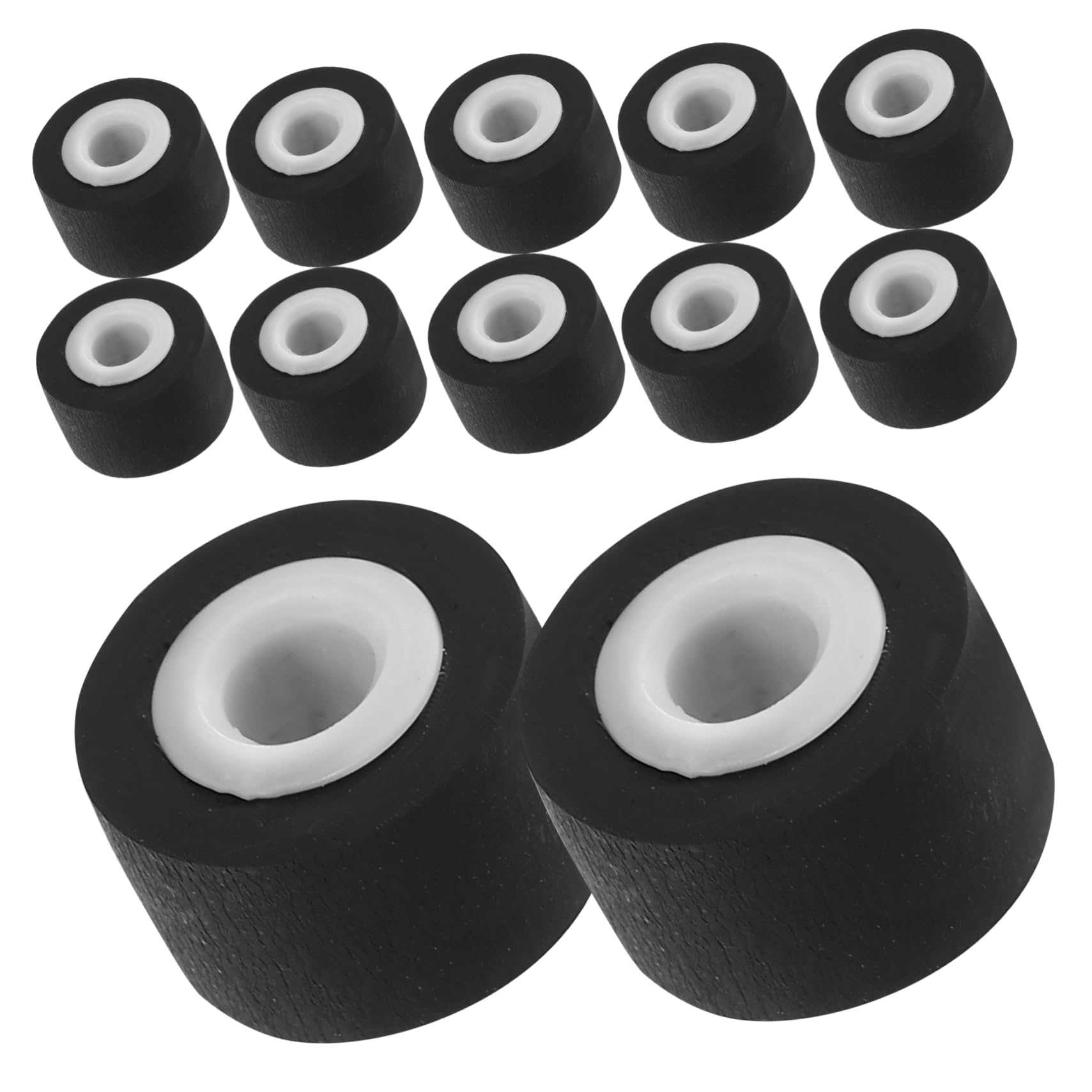 TINEASUR 12pcs Cassette Pinch Roller for Recorders Tape Player Replacement Parts Compatible Cd Players and Audio Machines