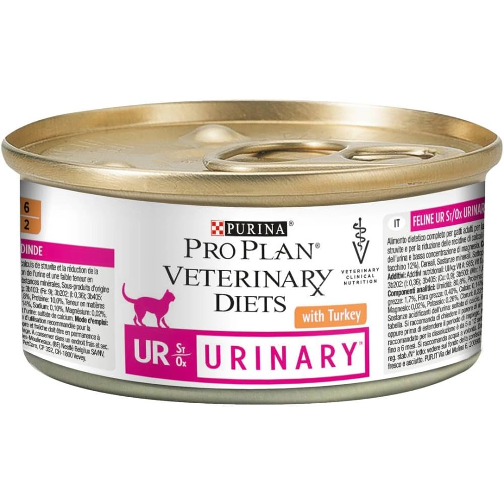 Veterinary Diet Chat UR (urinary) st/ox Struvite Oxalate Dinde Aliment Humide 195g