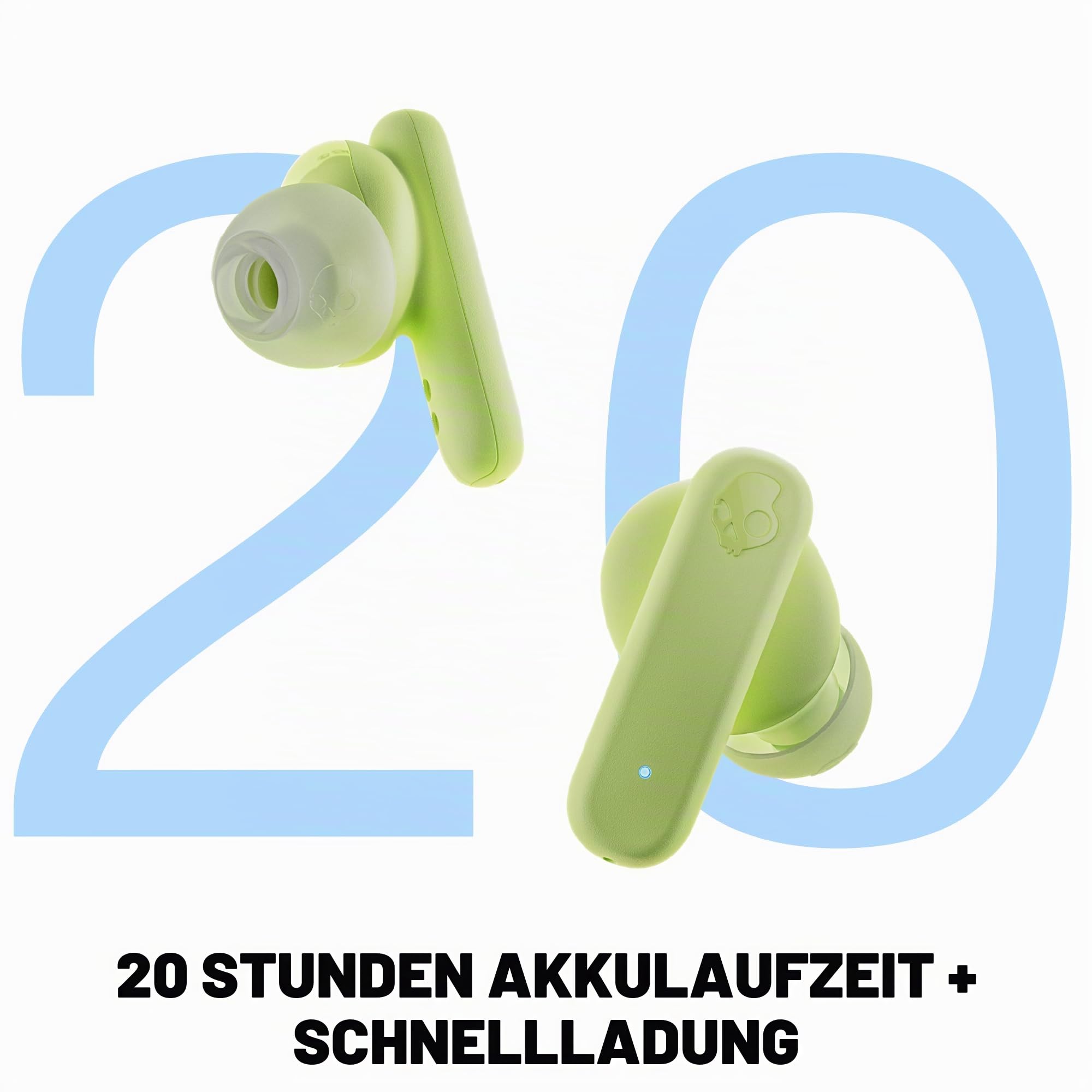 Skullcandy Smokin' Buds In-Ear Wireless-Kopfhörer, 20 Std. Akkulaufzeit, 50% nachhaltiger Kunststoff, Mikro, kompatibel mit iPhone… – Ansicht 3