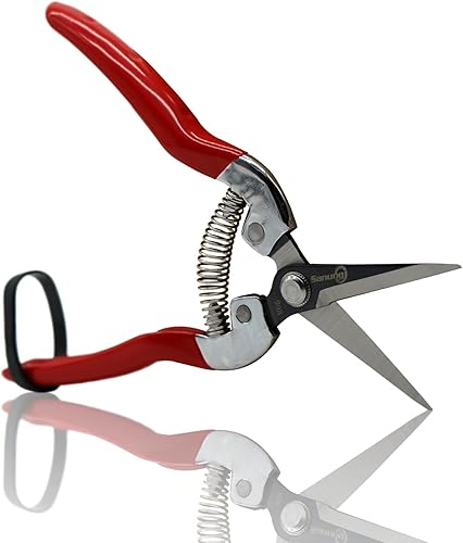 Sanung Tijeras de podar herramientas de jardín, tijeras de jardín duraderas y afiladas, ahorro de mano de obra para recortar plantas, ramas de
