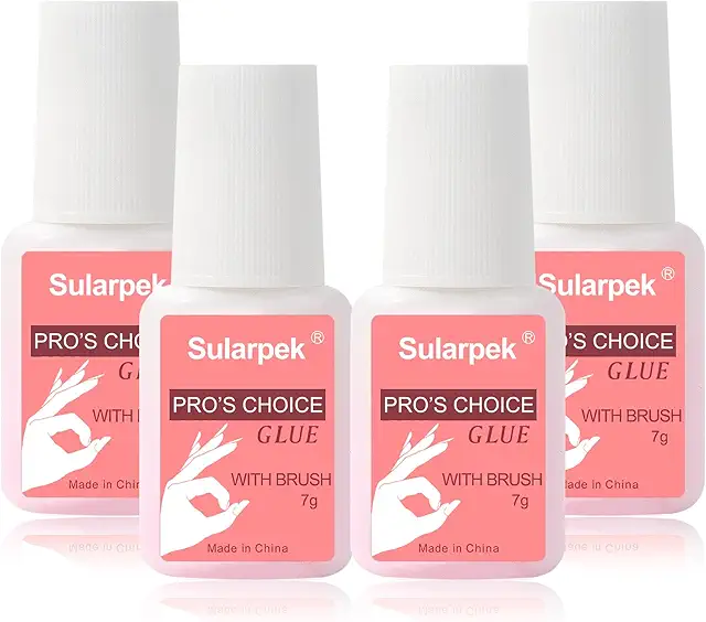 Sularpek Nagelkleber Extra Stark - 4x7ml für Kunstnägel & Tips