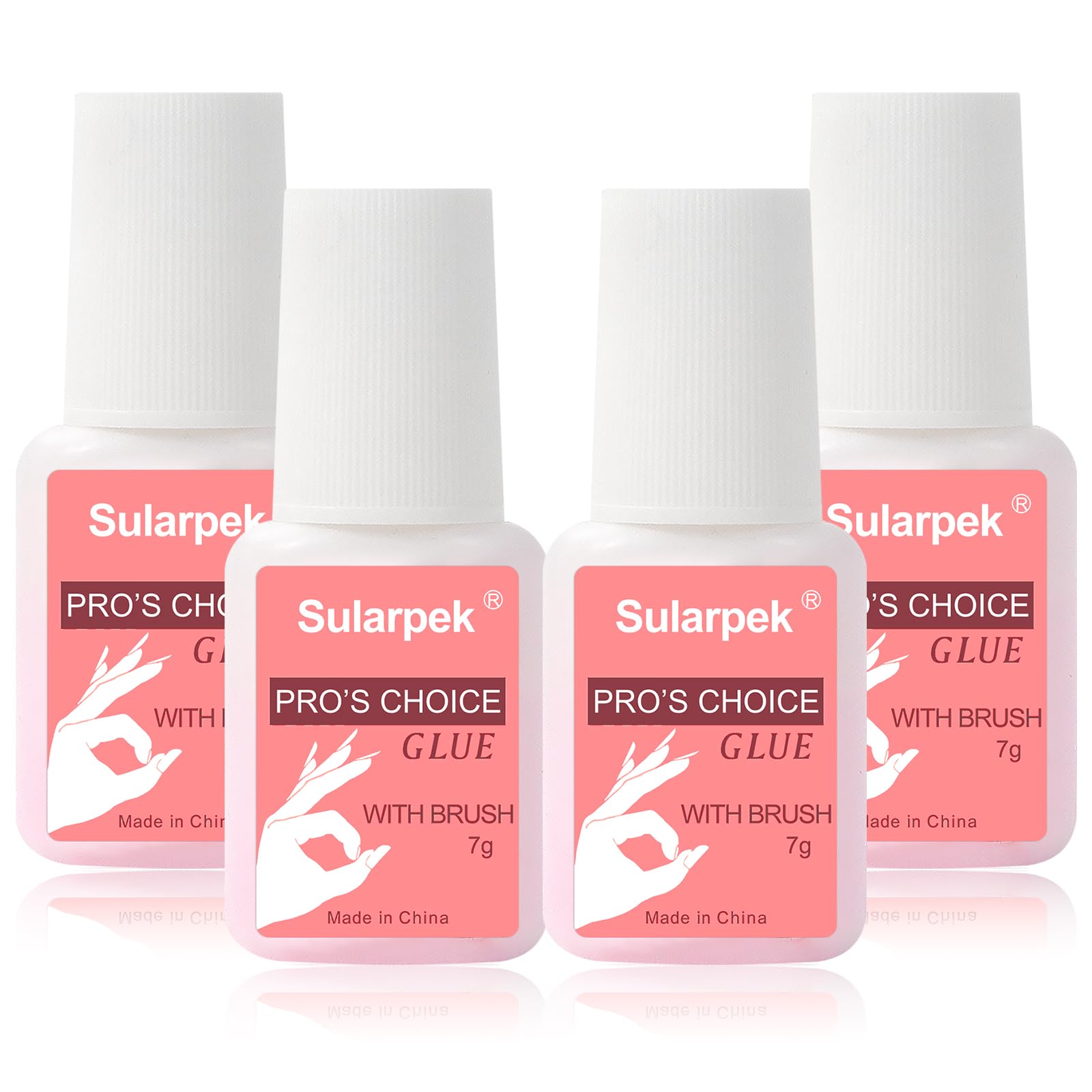 Sularpek Pegamento de uñas extrafuerte, pegamento de uñas de 7 ml, pegamento para uñas postizas, para aplicar puntas de uñas artificiales para manicura — view 9