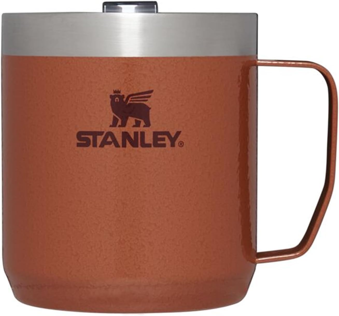Stanley Classic Legendary Camp Mug Paslanmaz Çelik Termos Bardak, Kil Rengi (Hammertone Clay), 0.35 Litre