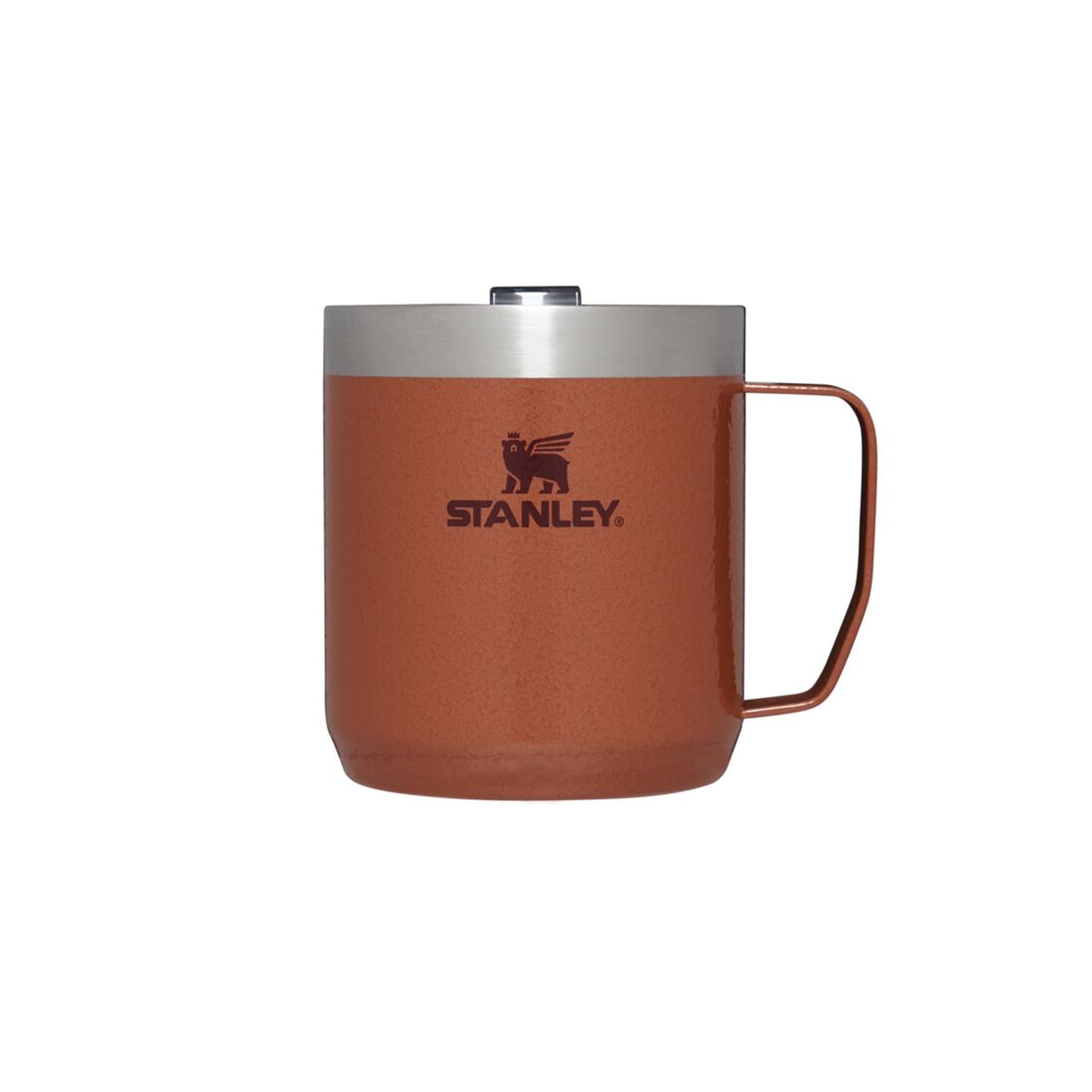 STANLEY Classic Legendary Camp Mug Thermobecher 0.35L - Hält 1.5 Stunden Heiß - 3 Stunden Kalt - BPA-Frei - Spülmaschinenfest - Edelstahl Kaffeebecher To Go - Hammertone Clay