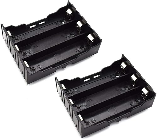 Miniatura 5 de SDTC Tech Paquete de 8 soportes de batería 18650 con cables de cable serie 1234 x 3.7V Circuito negro kit de caja de batería de plástico (2 por