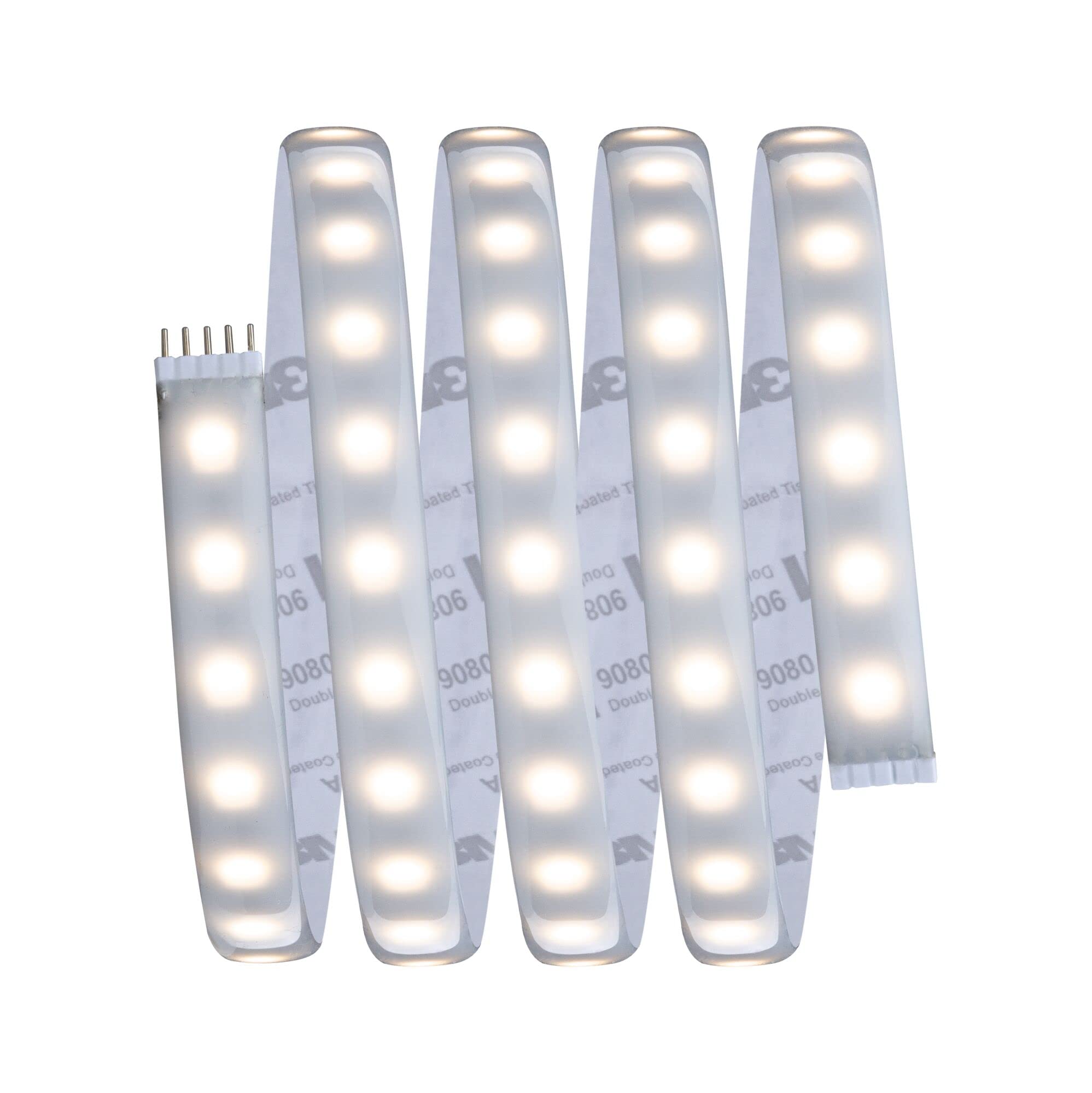 Paulmann 70528 MaxLED 1000 LED Strip RGBW Basisset IP44 18W 1000lm/m dimmbar 1,5m Silber Kunststoff 72LEDs/m 25VA