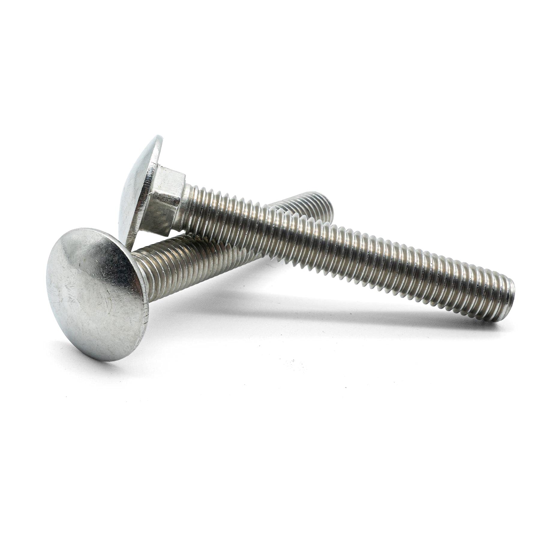 Hippo Hardware M5 (5mm X 16mm) Carriage Bolts Cup Square Dome Coach Screws A2 Stainless Steel (Pack of 20)