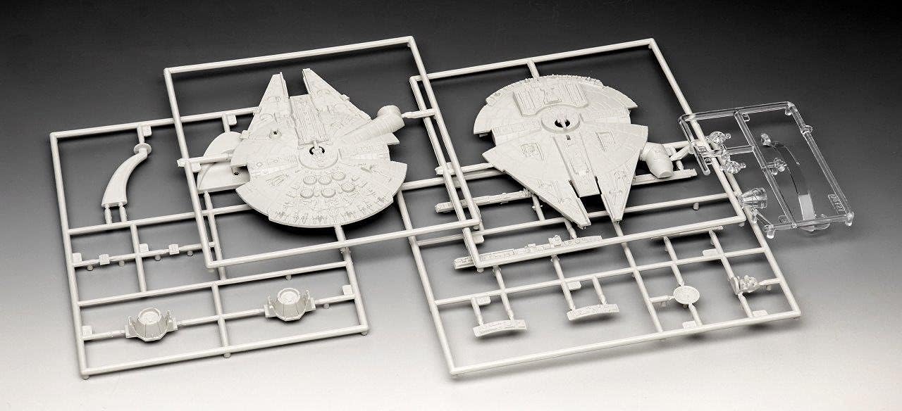 Revell Easy-Click 01100 Star Wars Millennium Falcon (Han Solo) 1:241 Scale Unbuilt/Pre-Coloured/Click-Together (Non-Glue) Plastic Model Kit