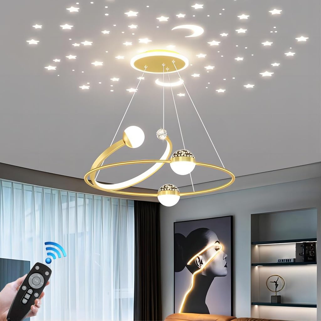 Lampada da tavolo da pranzo creativa LED den 48W lampadario telecomando dimmerabile isola cucina design classico moderno altezza regolabile lampada a sospensione bar ristorante soggiorno camera da le