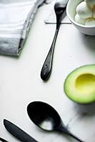 Vista 3 de KNORK Juego de 4 cucharaditas de titanio negro mate