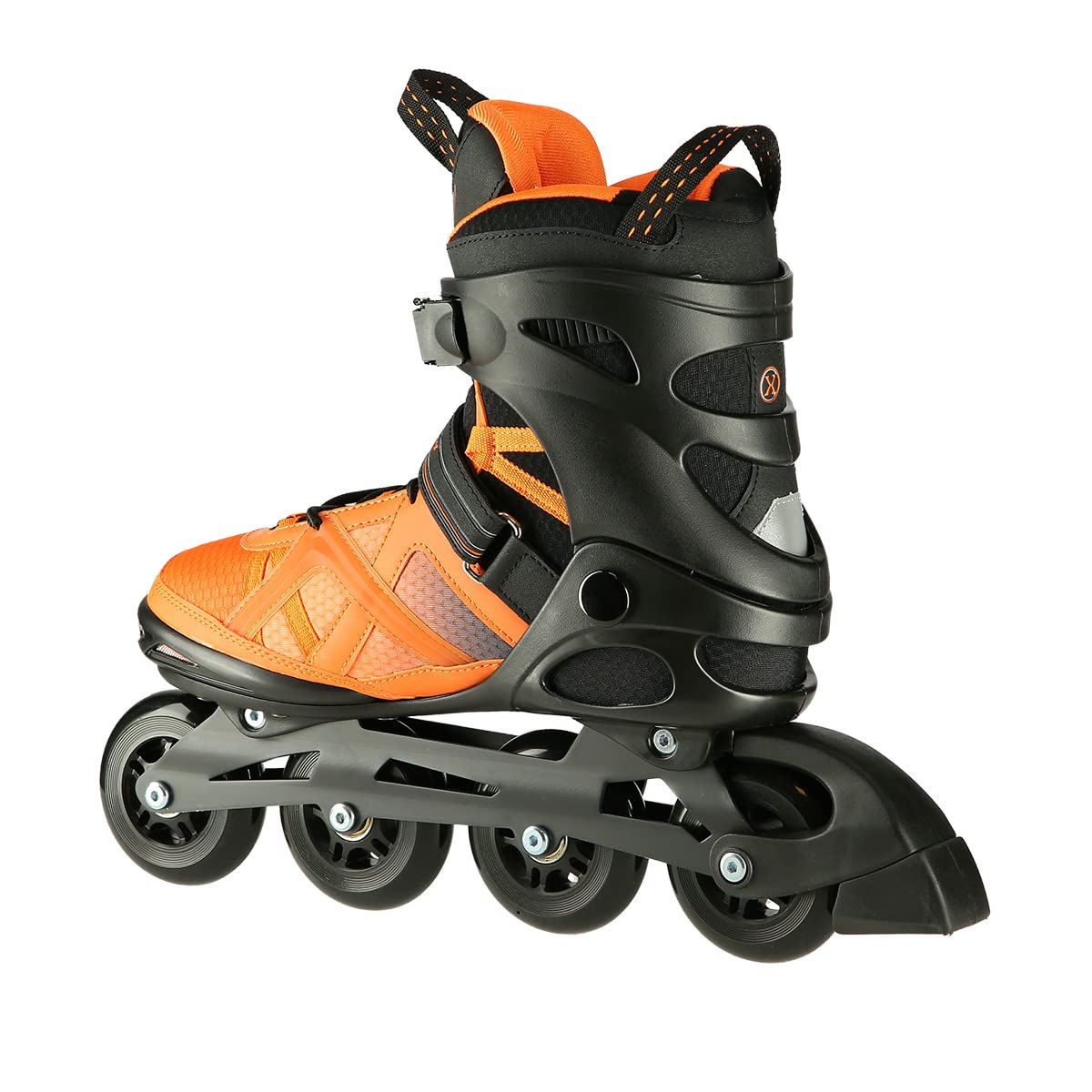 Nils Extreme Ora Inline Skates, Colour: Black/Orange, Size: 38