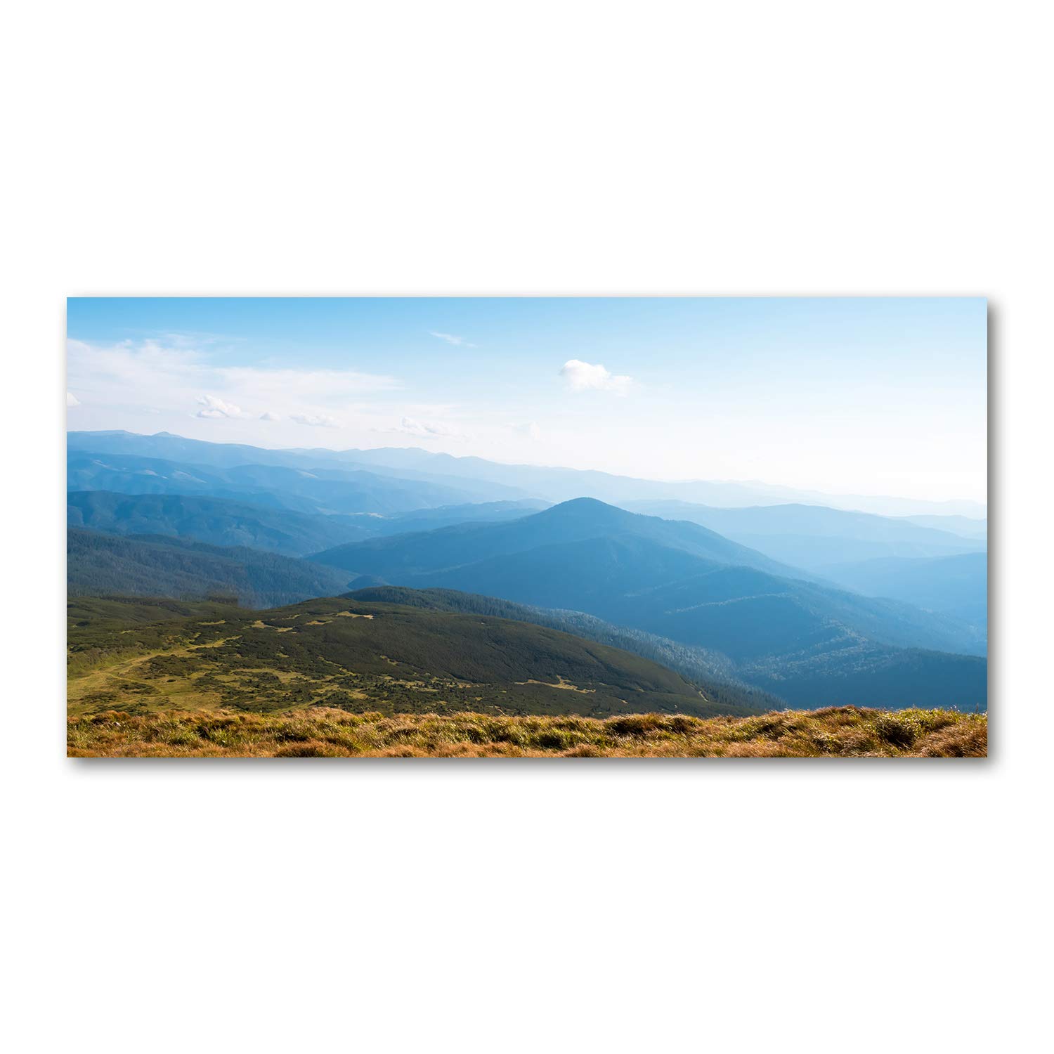 Tableau en acrylic glass de qualité supérieure motif paysage montagne 120x60cm Tulup