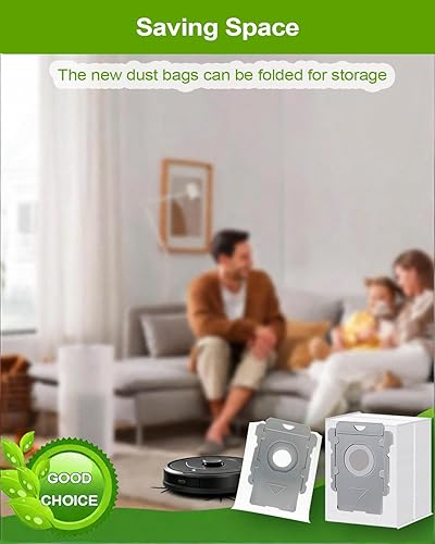 Miniatura 8 de ApexOne Paquete de 16 bolsas de vacío para iRobot Roomba i, j, s Series, 104 Combo, 105 Combo, 105 Vac, Plus 405 (G185) (G181) Combo, Max 705 Vac,